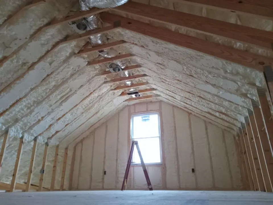 Spray foam roofing application for Crawl Space Insulation project in Woods Cross